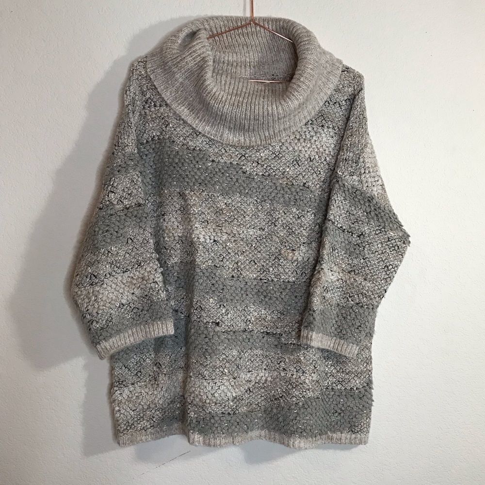 Lucky brand thick knit‎ cowl neck sweater